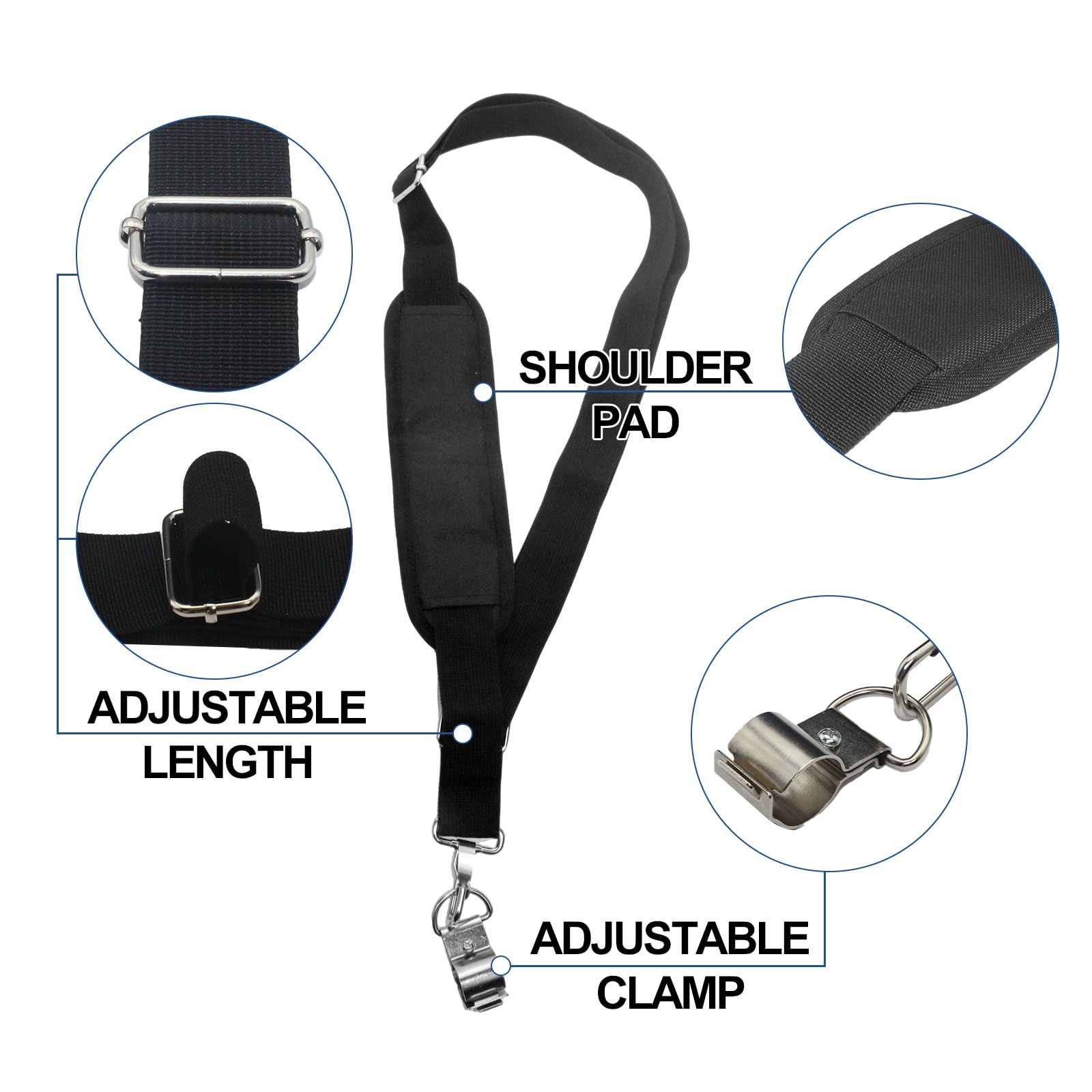 PWEOW adjustable nylon strap fits many body sizes for a customizable fit