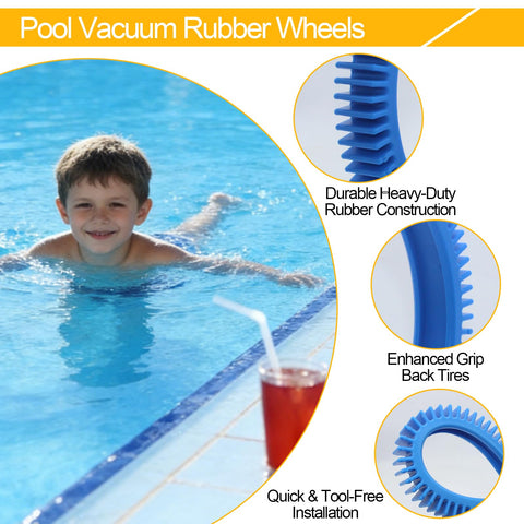 PWEOW durable rubber construction with lasting resilience for pool vacuums.