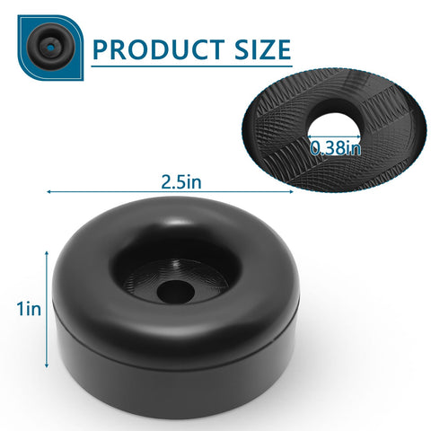PWEOW rubber feet under a pressure washer for stable, non-slip footing.
