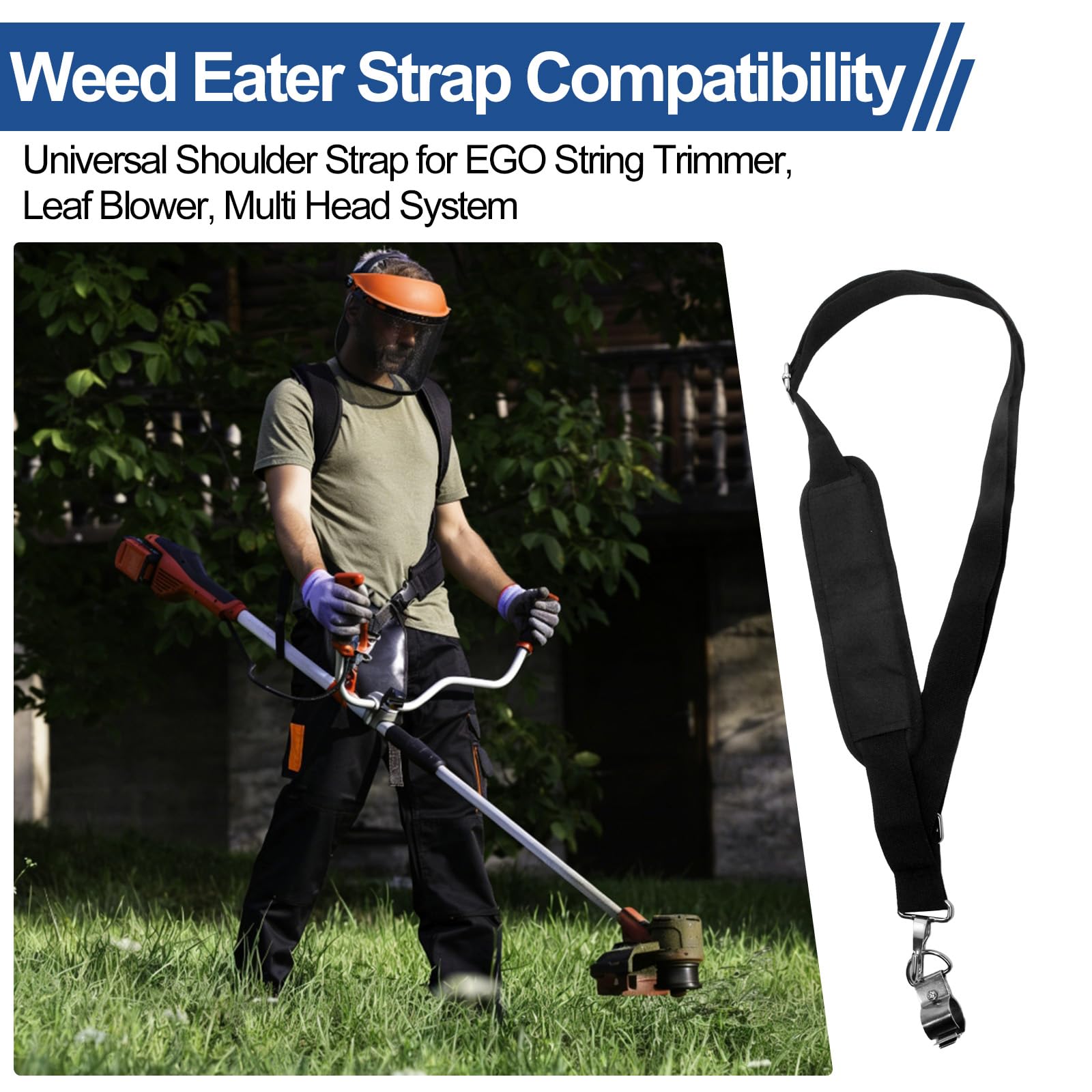 PWEOW padded shoulder strap cushions the shoulder during long tasks