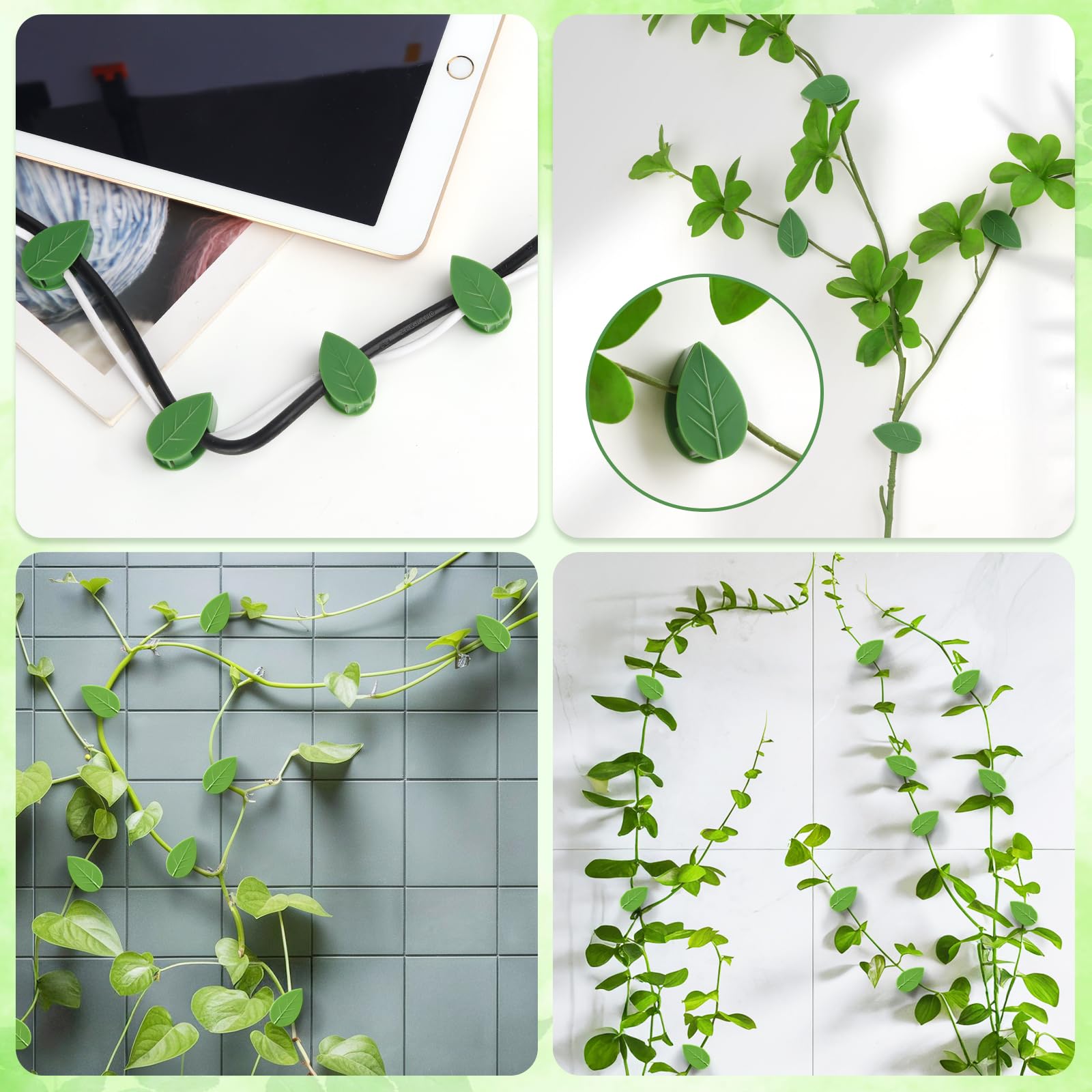 Pwfkgo leaf-shaped clip design adds a subtle botanical touch to walls
