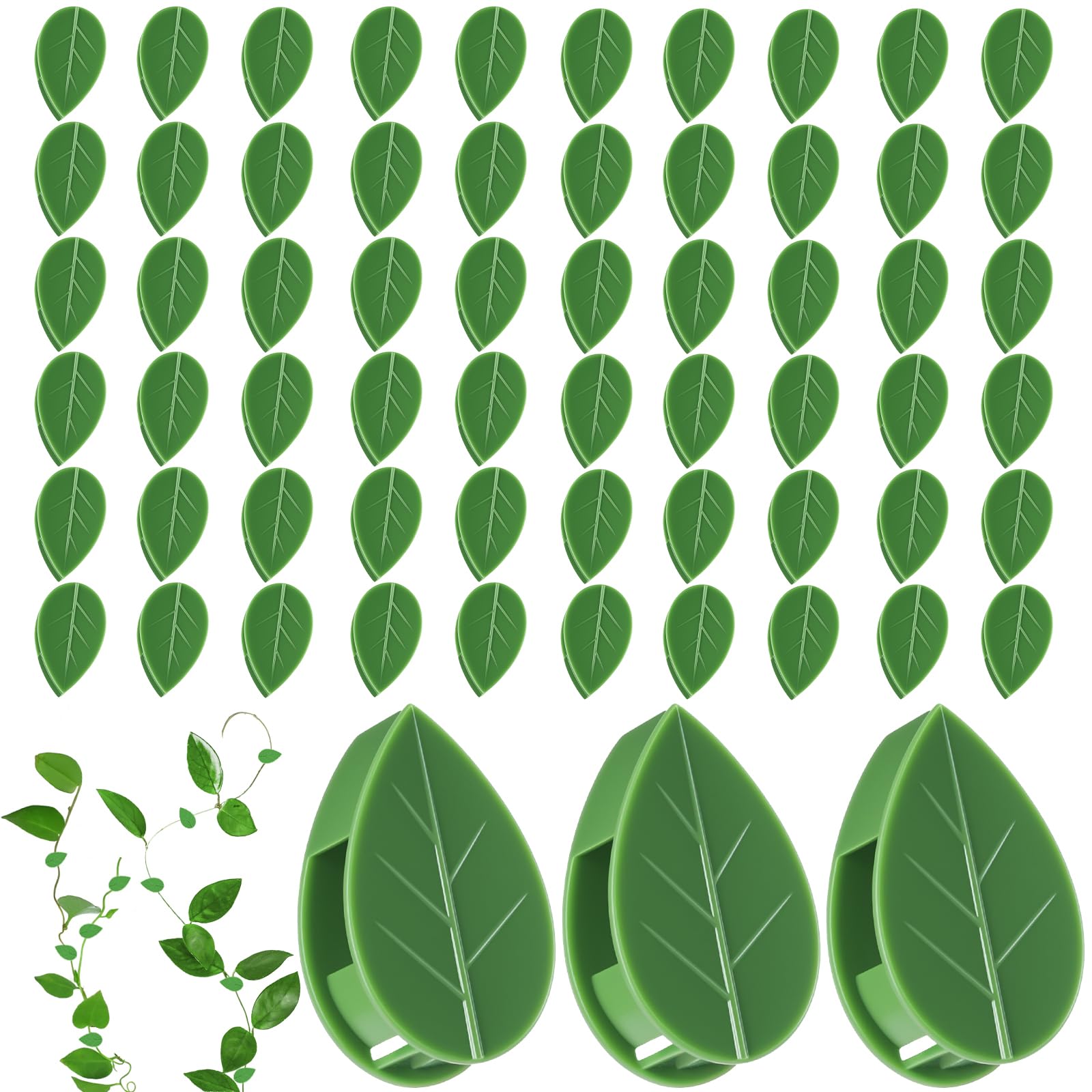 Pwfkgo plant wall clip set stabilizes climbing vines for neat indoor and outdoor decor.