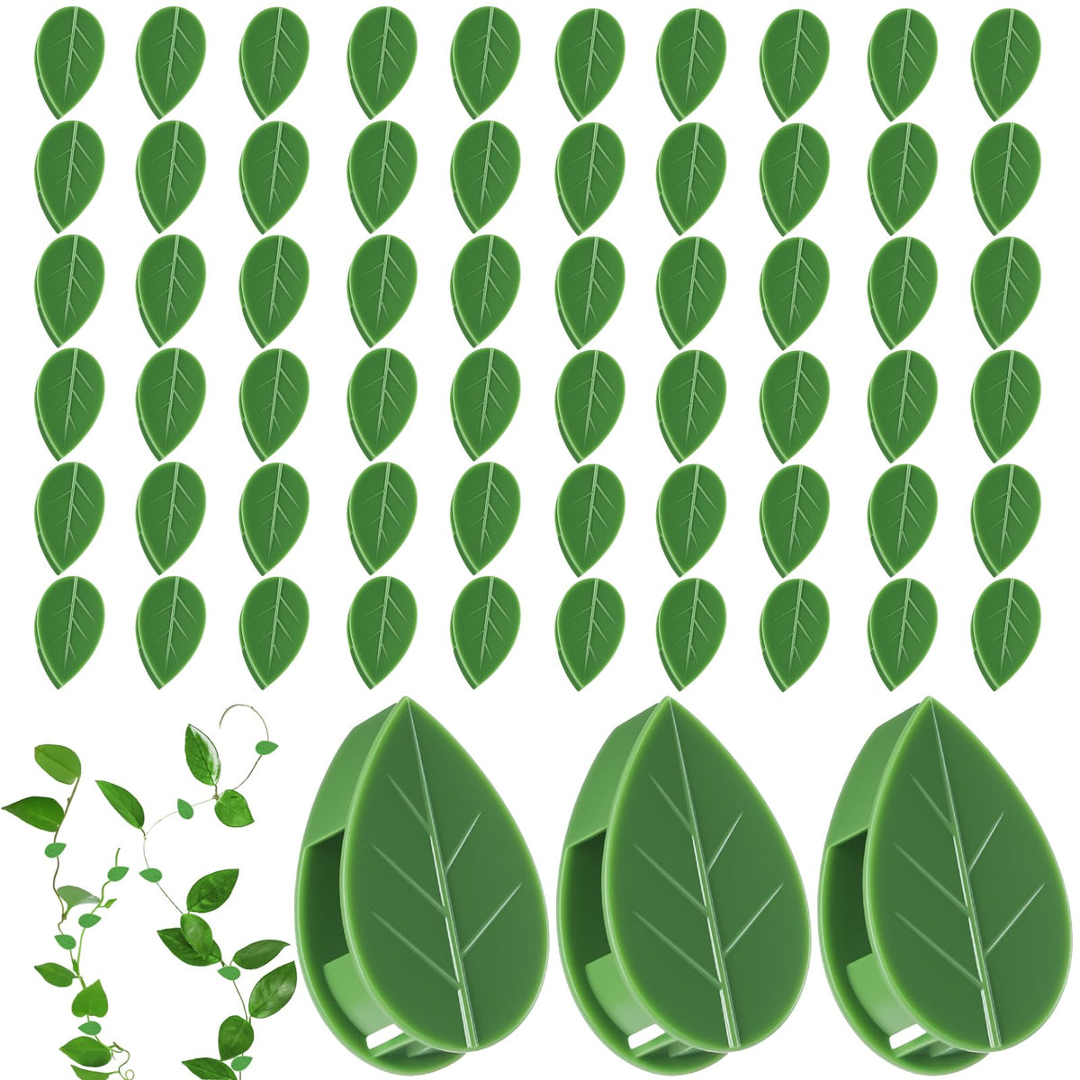 Pwfkgo plant wall clip set stabilizes climbing vines for neat indoor and outdoor decor.