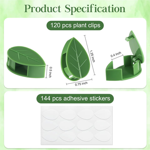 Pwfkgo vine-support clip close-up highlights durable ABS construction and strong grip.