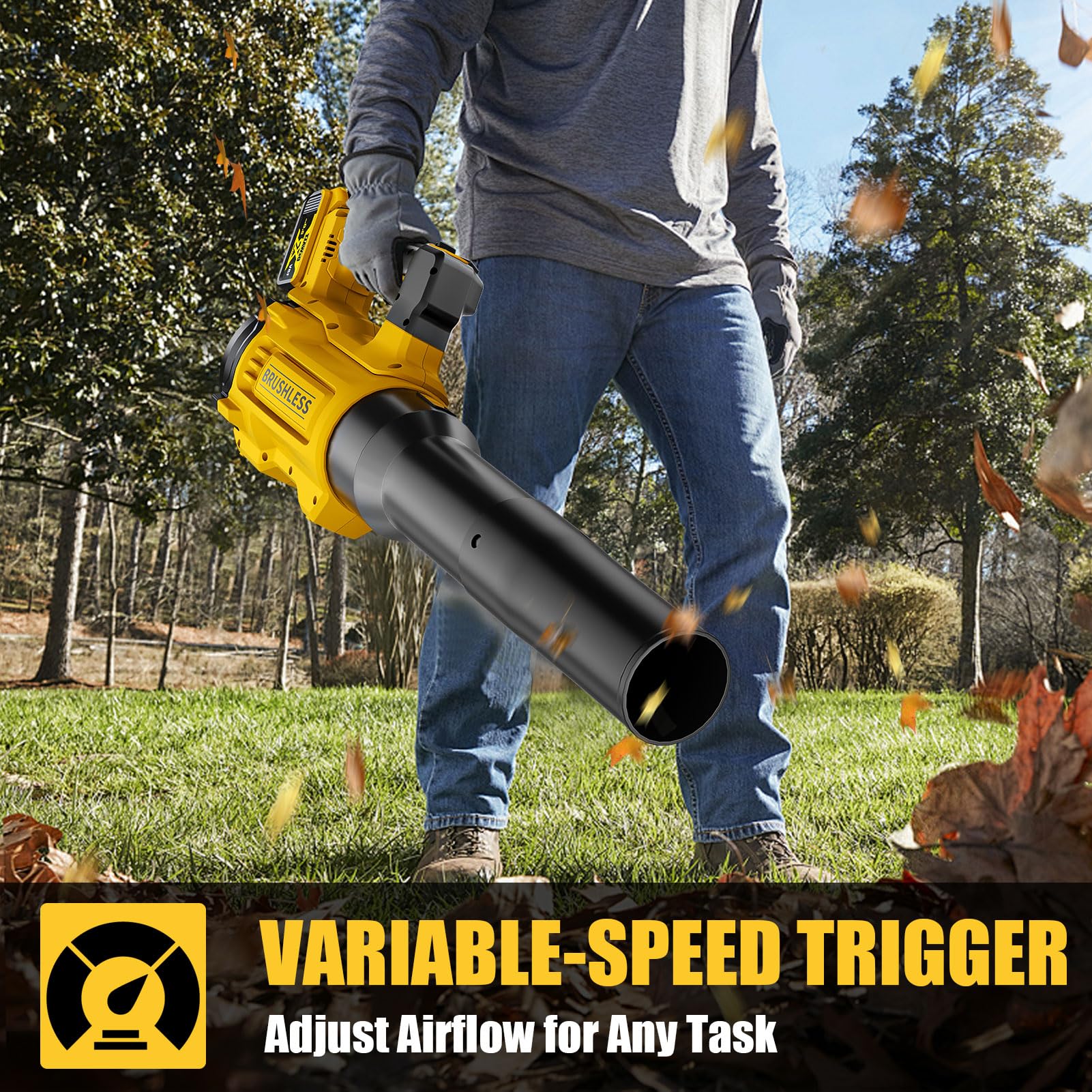 PWOKVEC compatible with DeWALT 20V MAX batteries for flexible power