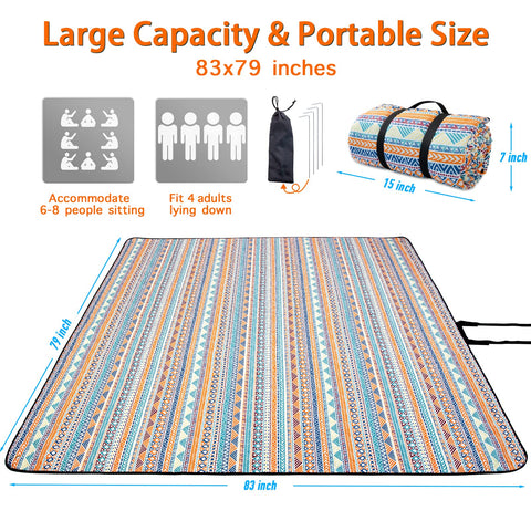 PY SUPER MODE blanket corner pockets secure items against wind