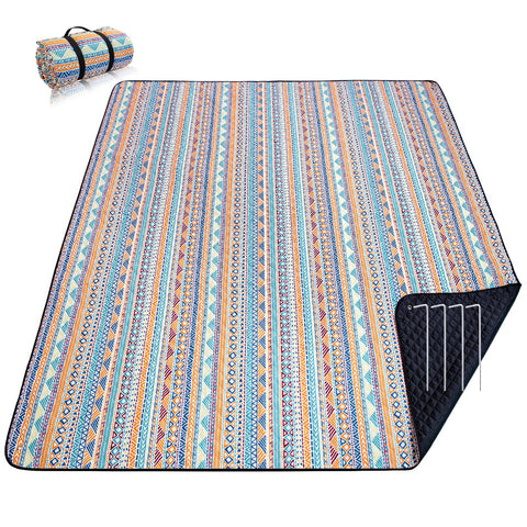 PY SUPER MODE picnic blanket oversized 83x79 inches, ideal for large family picnics