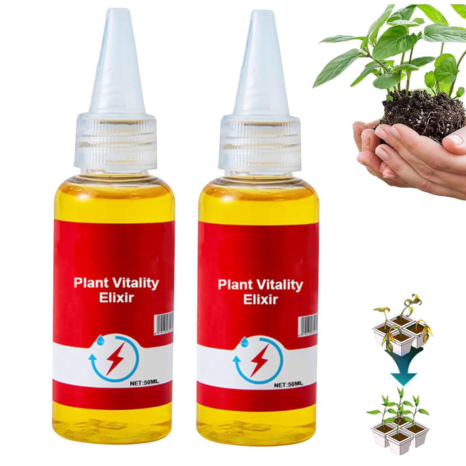PYIEV Limetown bottle close up for vitality boosting plant growth
