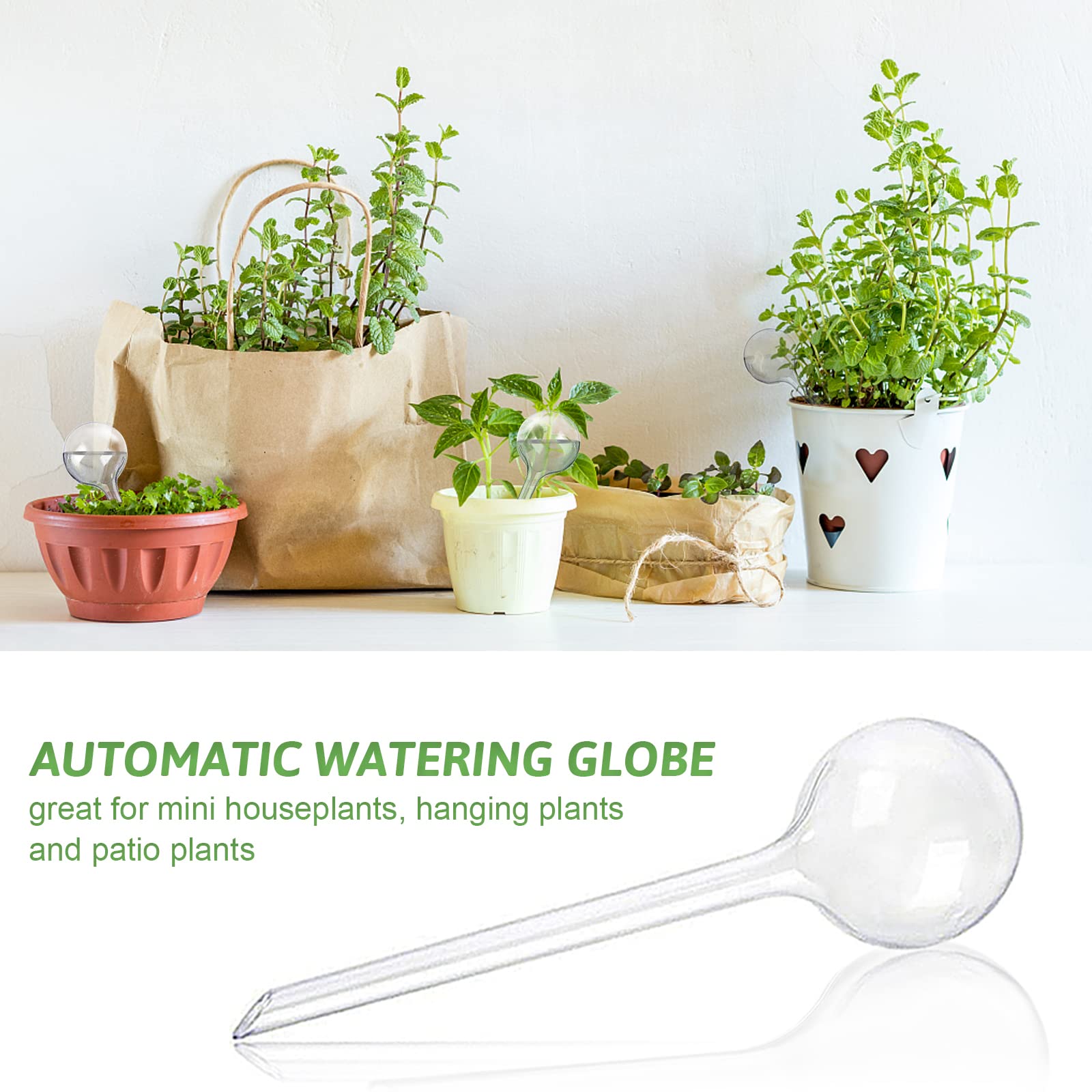 Pynqdfu automatic irrigation globes simplify plant care while traveling.