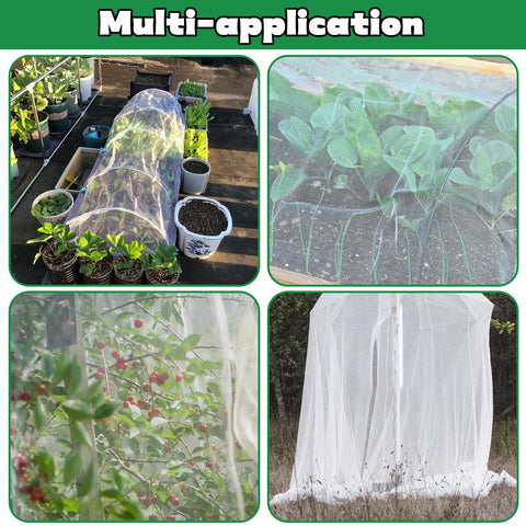 Pynqdfu barrier net reduces wildlife pecking while crops stay protected.