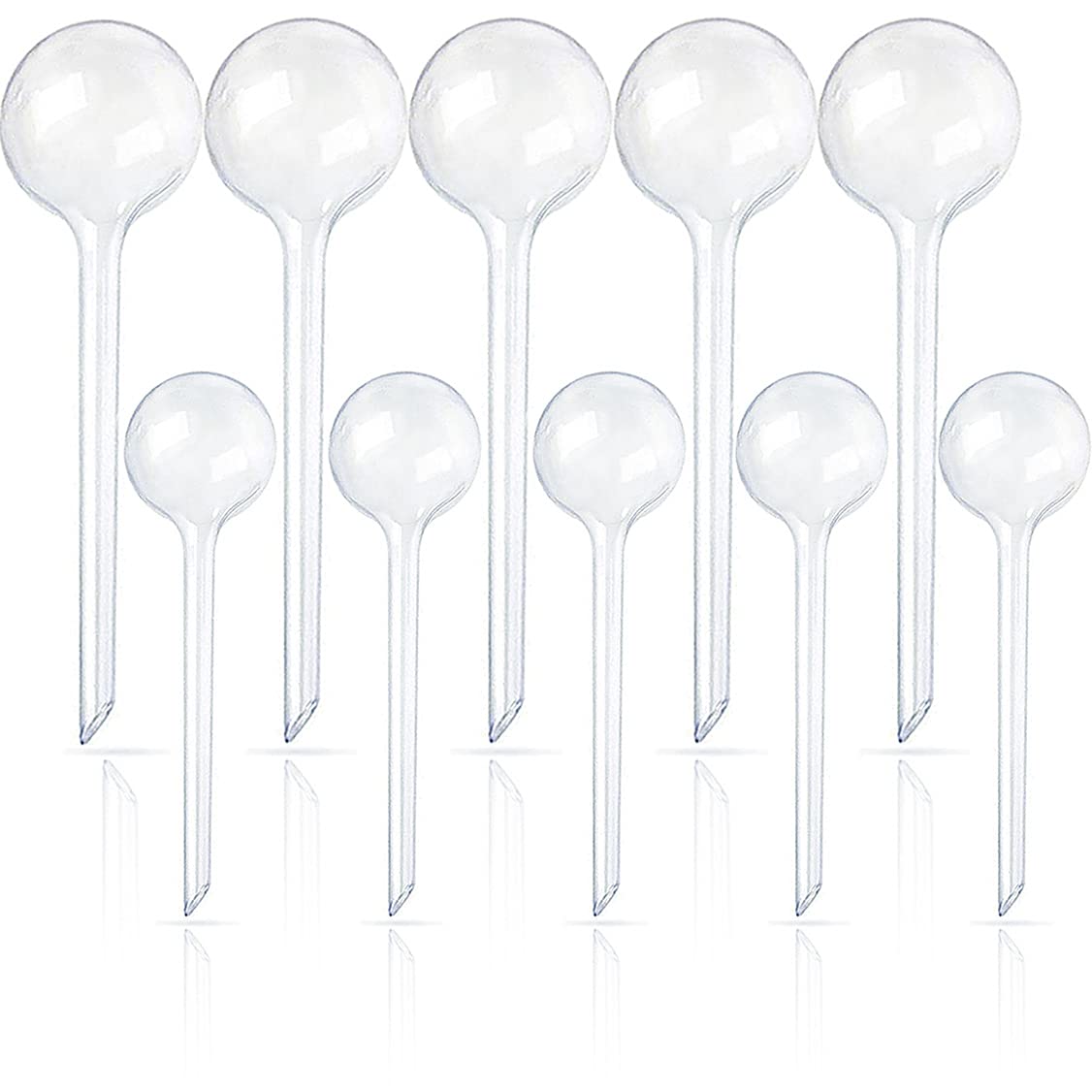 Pynqdfu clear plant watering globe 10-pack shows water level for easy monitoring