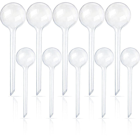 Pynqdfu clear plant watering globe 10-pack shows water level for easy monitoring
