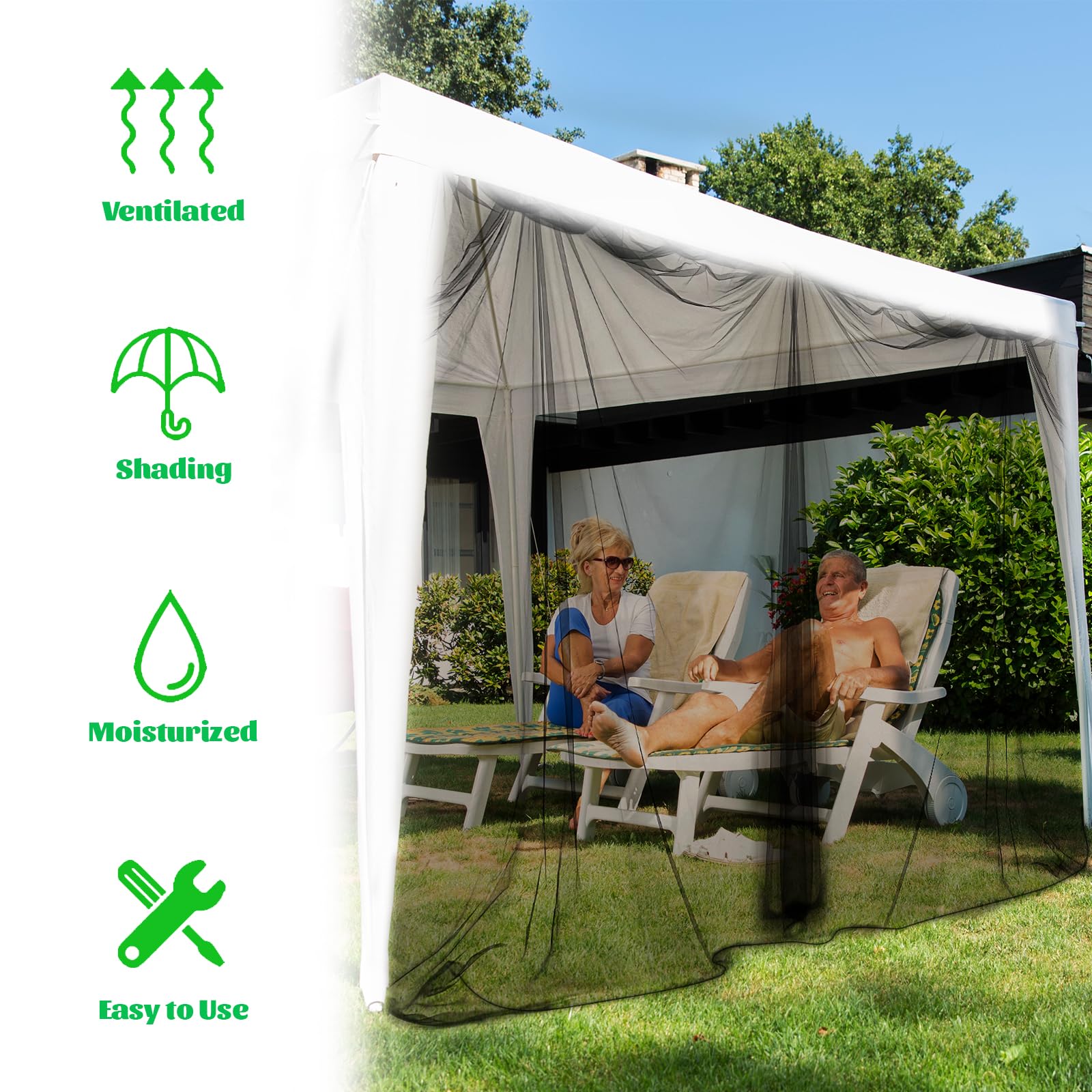 Pynqdfu durable outdoor net provides long-lasting insect defense for gardens and balconies.