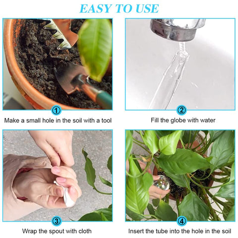 Pynqdfu plant watering globes gift set for gardeners