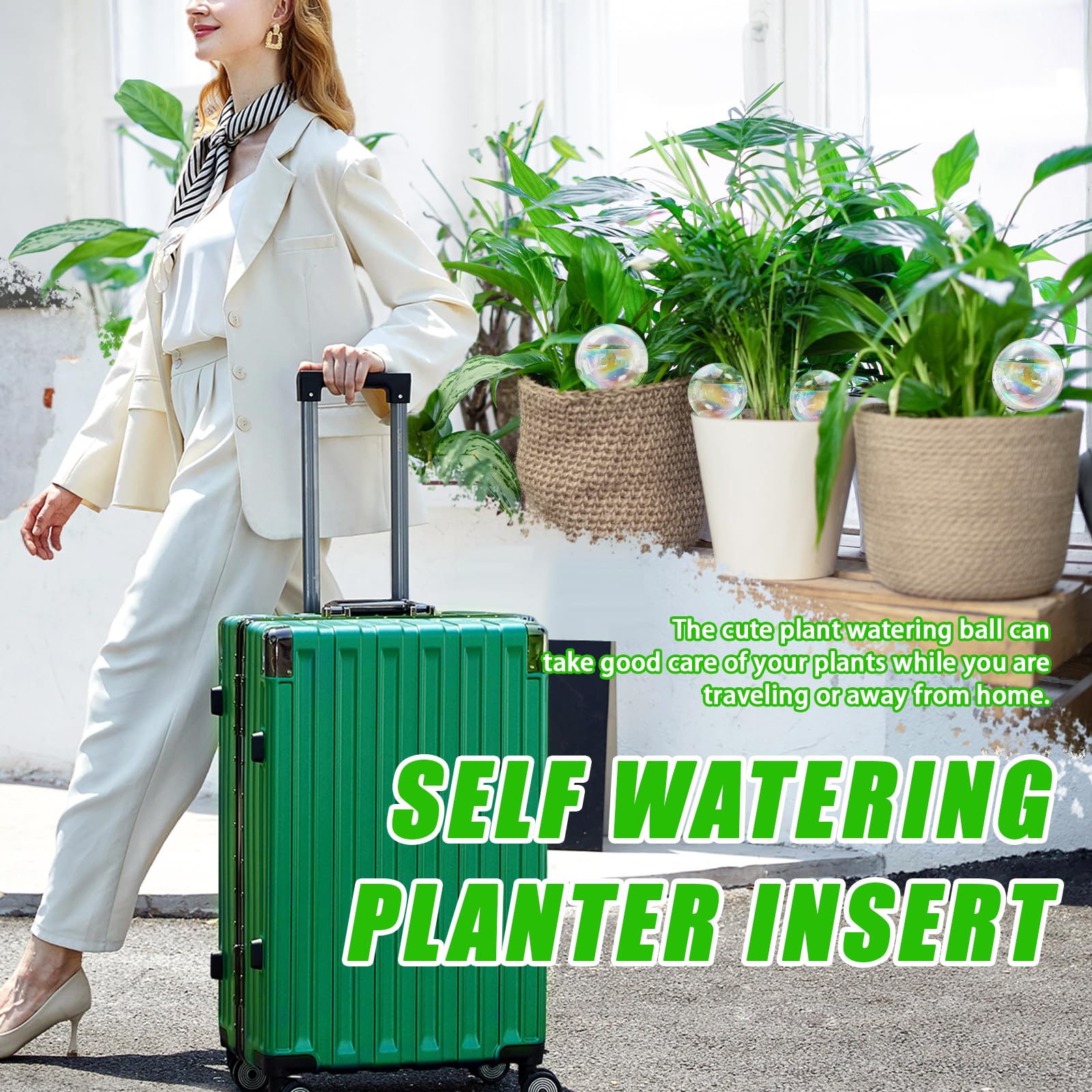 Pynqdfu automatic watering globe easy to set up for vacations.