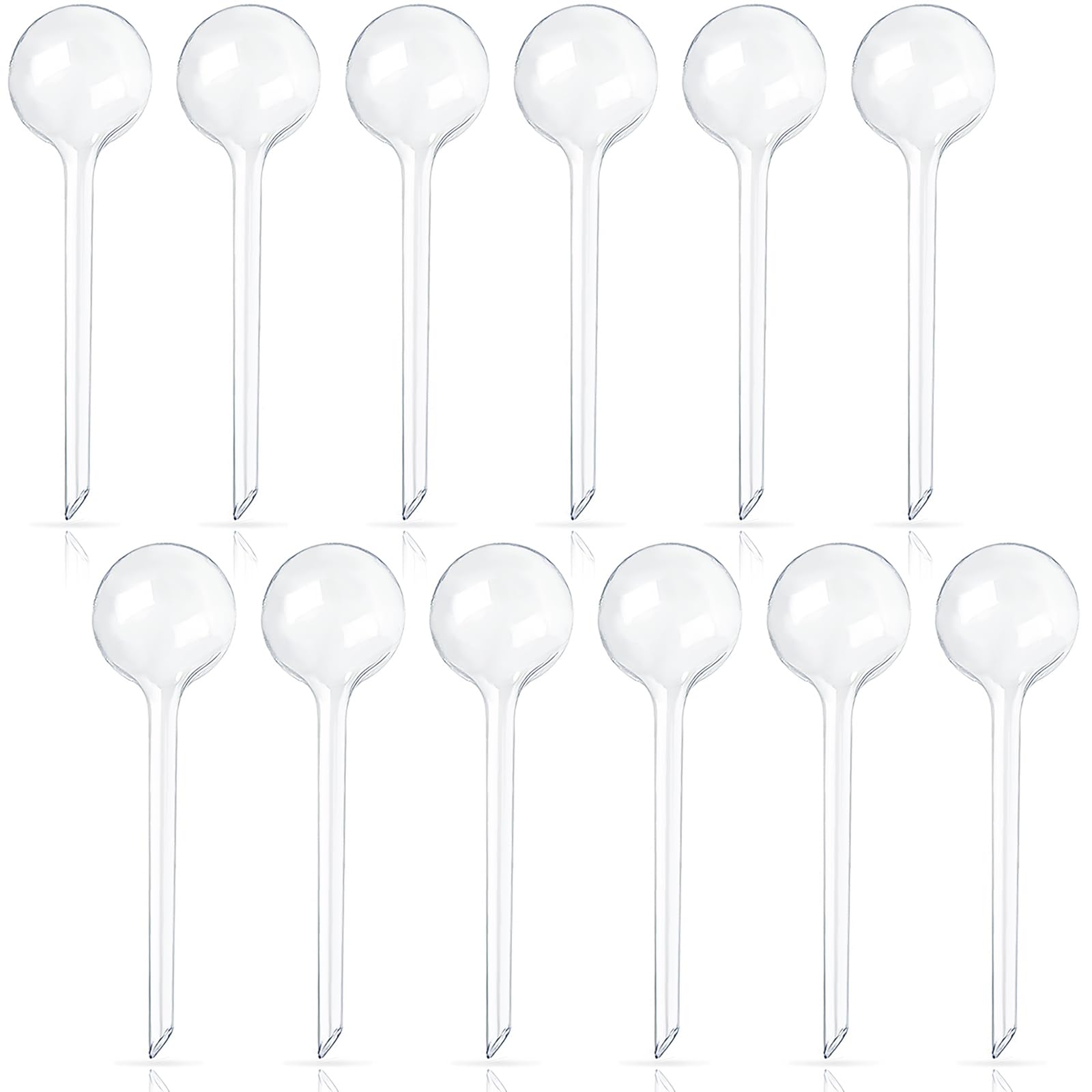 Pynqdfu self-watering bulbs with globe design providing steady hydration for plants