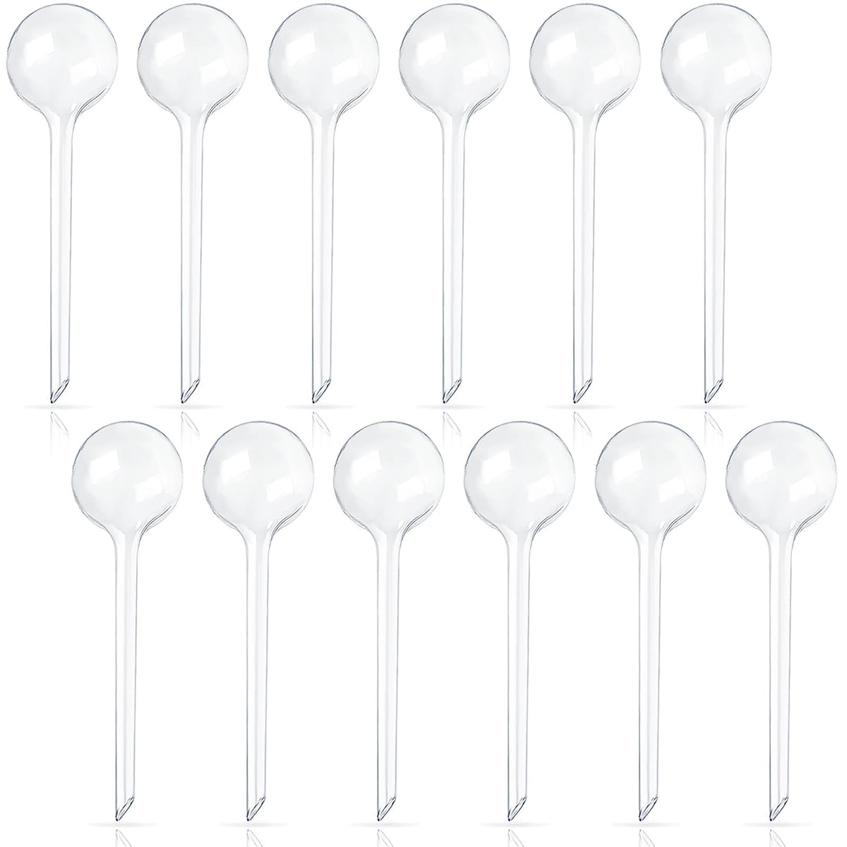 Pynqdfu self-watering bulbs with globe design providing steady hydration for plants
