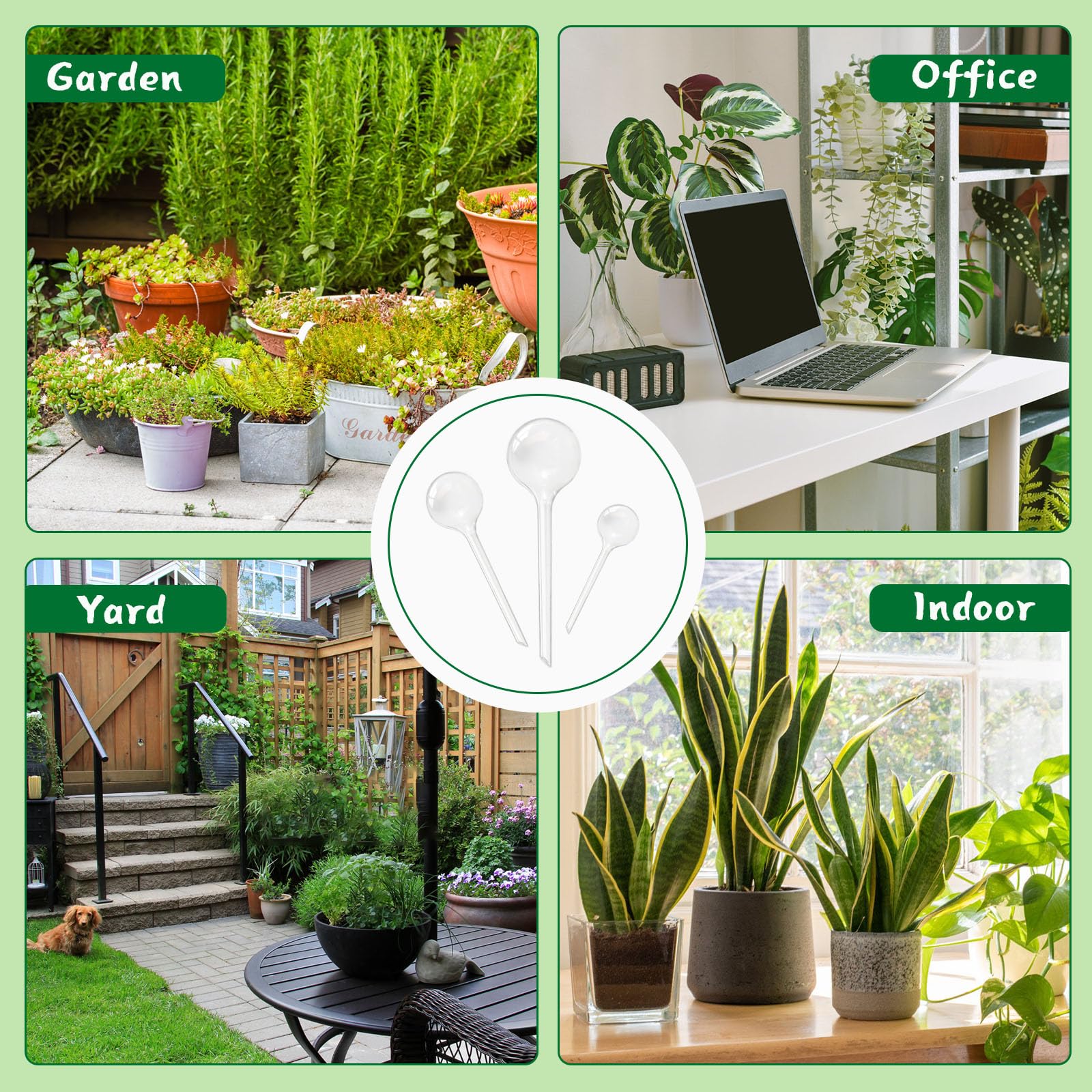 Pynqdfu outdoor garden watering globes supporting soil moisture