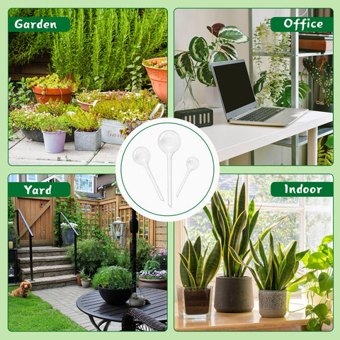 Pynqdfu outdoor garden watering globes supporting soil moisture