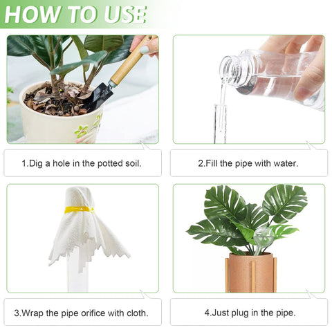 Pynqdfu plant watering globes eight pack ready for home, office or patio use.