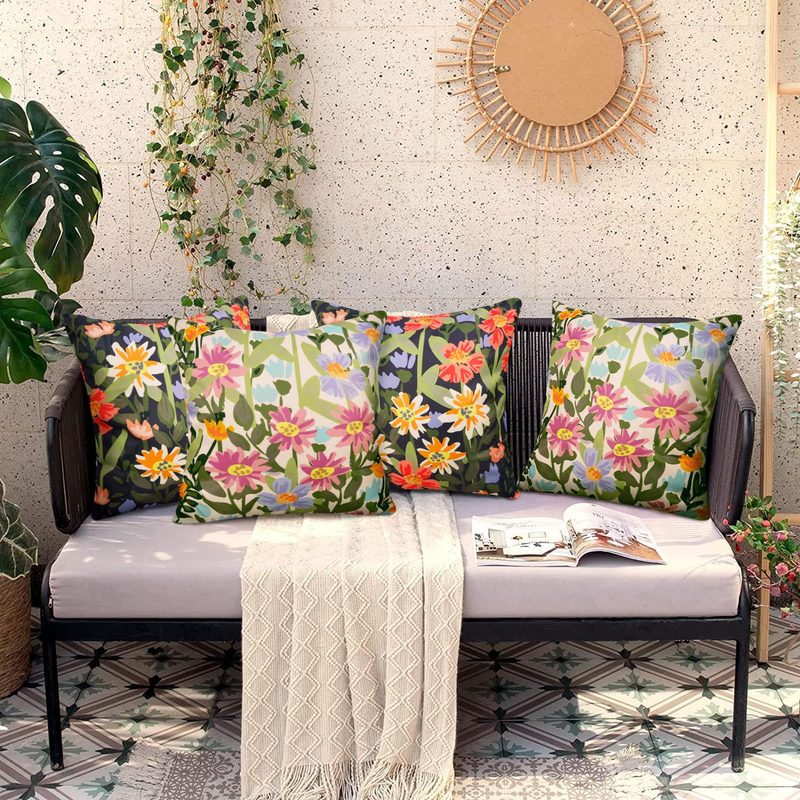 Indoor and outdoor versatility for sofas, chairs, or garden furniture.