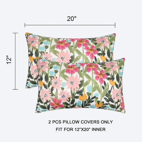 Pyonic pack of 2 outdoor pillow covers, ready for quick refresh.