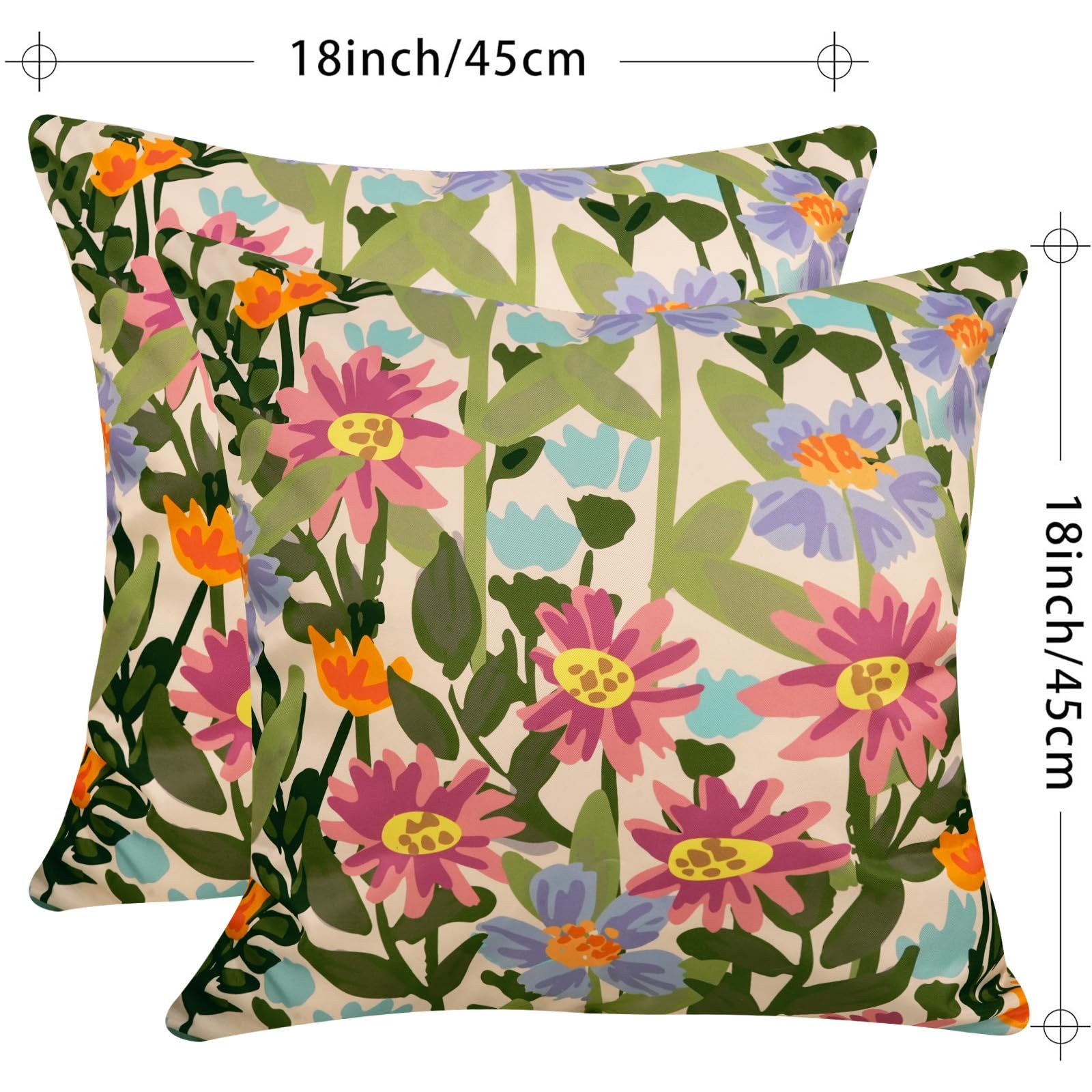 Pyonic pillow cover with hidden zipper for easy removal and a sleek look.