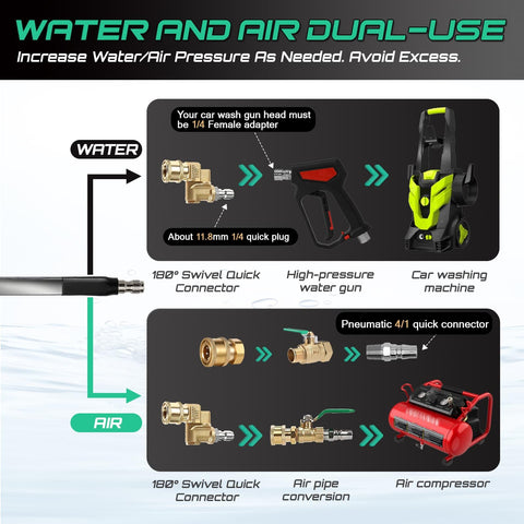 PYQPYQ dual water/air design enables deeper radiator flushing.