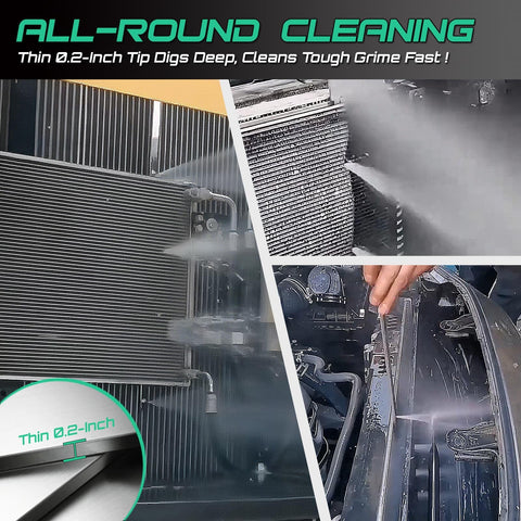 PYQPYQ universal connection enables instant attachment to most pressure washers.