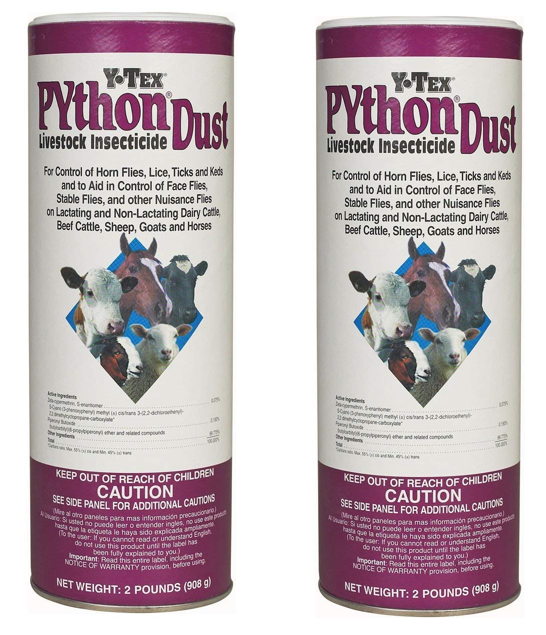 Python 2LB Synerg Python Dust packaging close-up highlights premium formula