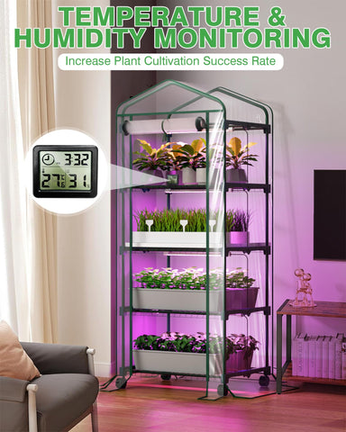 PYY mini greenhouse PVC tent cover enabling clear observation of plant growth