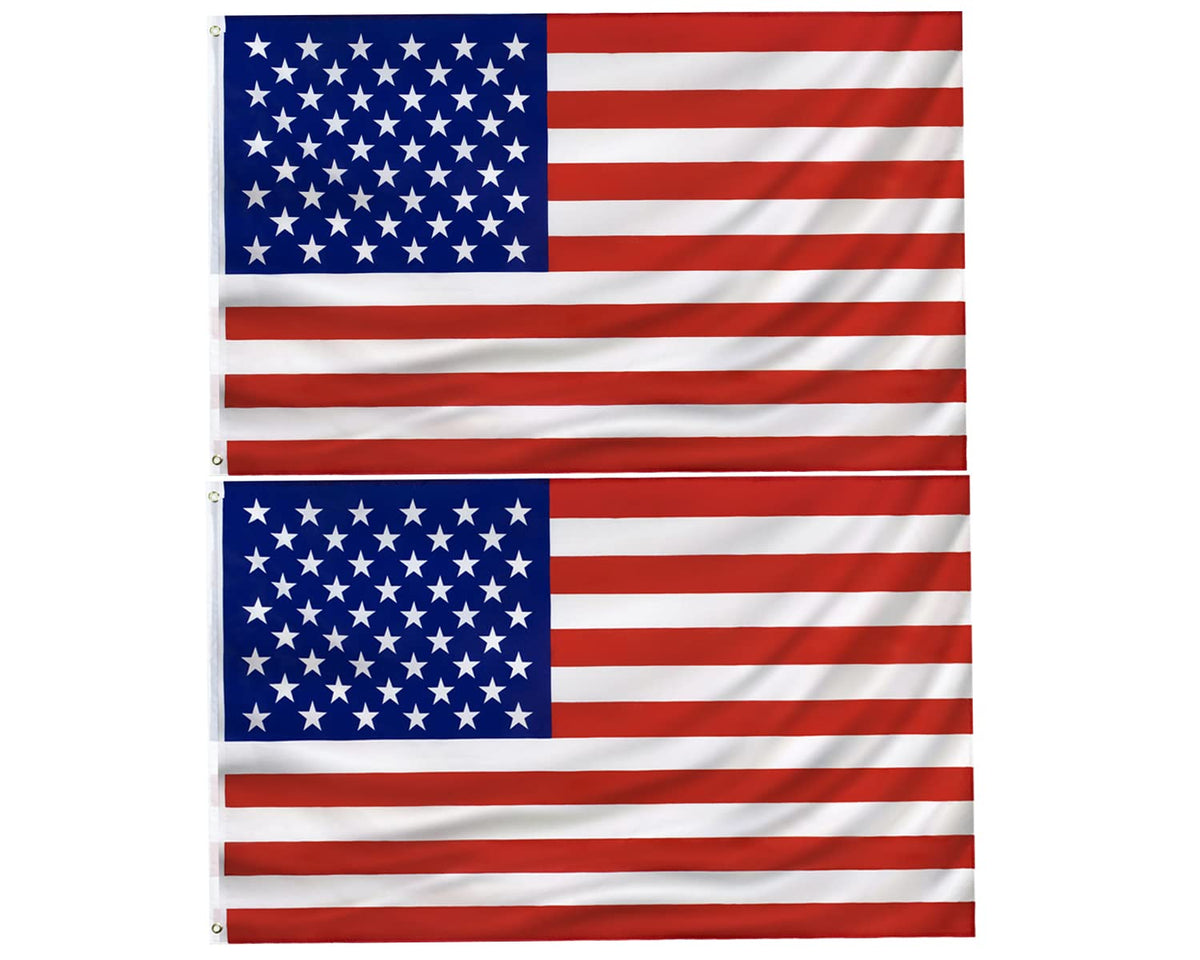 PZACHUGY American flag 3x5ft waving outdoors for durable outdoor display.