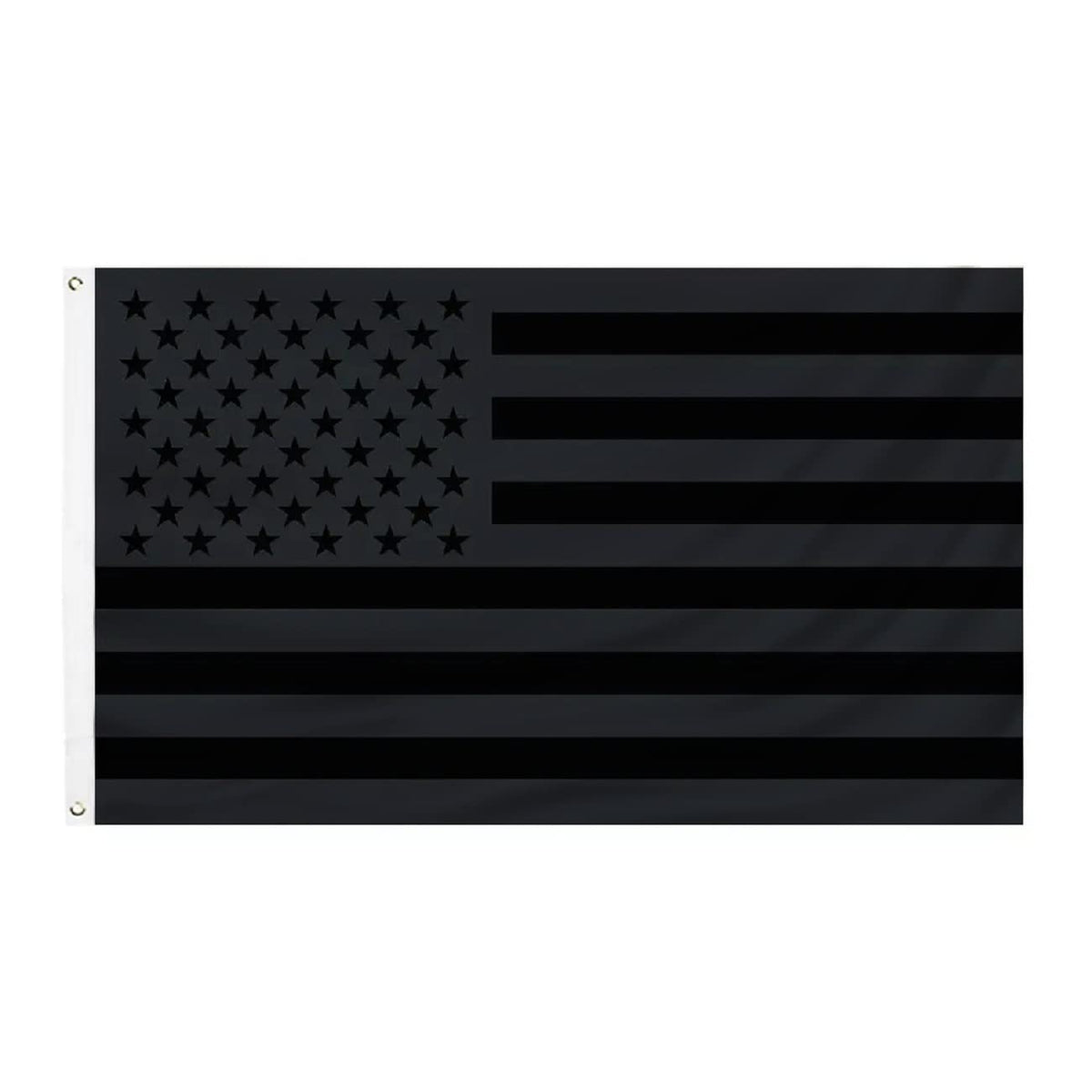 PZACHUGY Black American Flag 3x5ft for wall display, durable polyester.