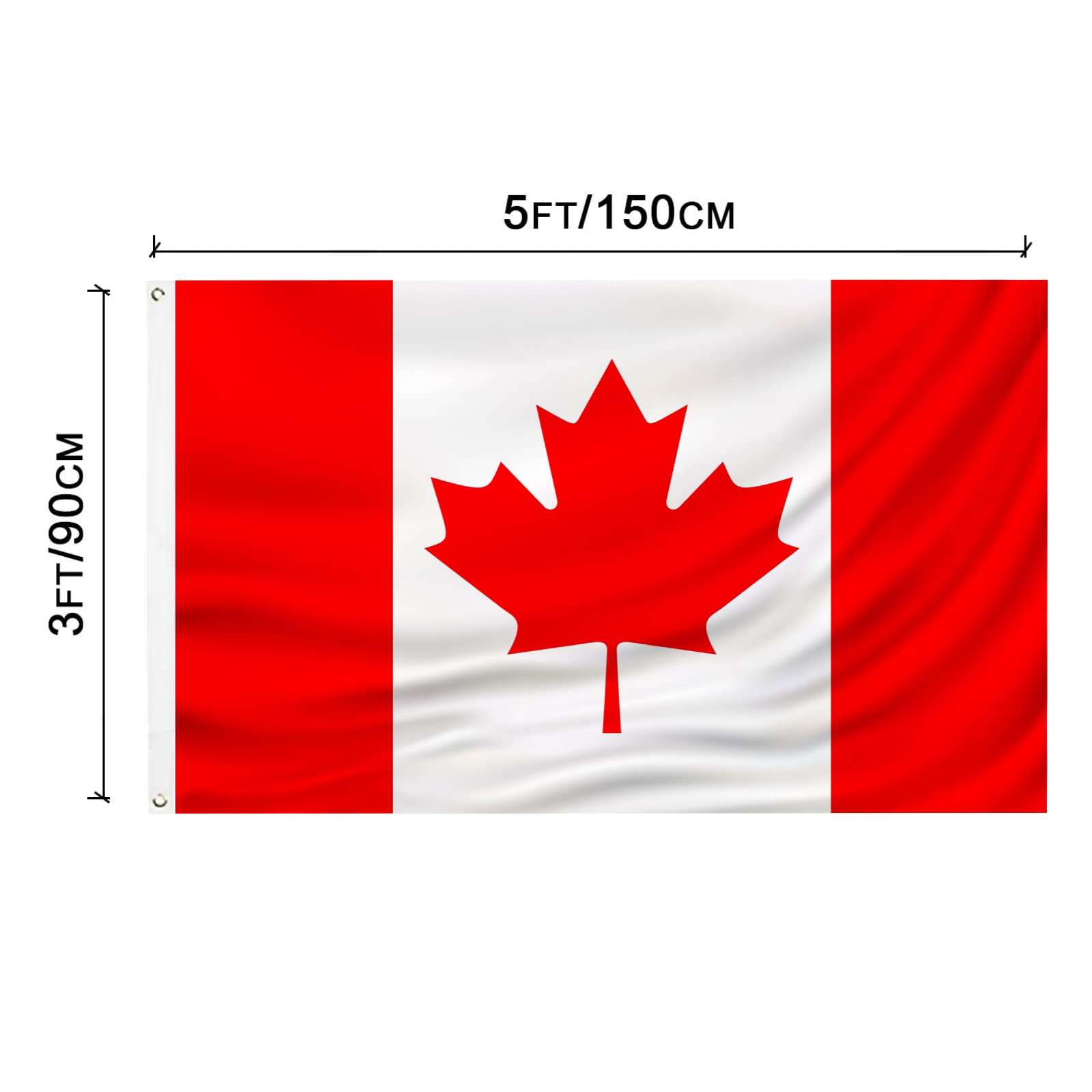 PZACHUGY Canada flag canvas header supports long lasting outdoor use