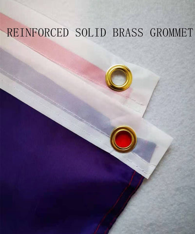 PZACHUGY flag features two brass grommets for secure hanging