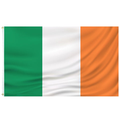 PZACHUGY Irish flag 3x5 ft displayed outdoors for proud decoration