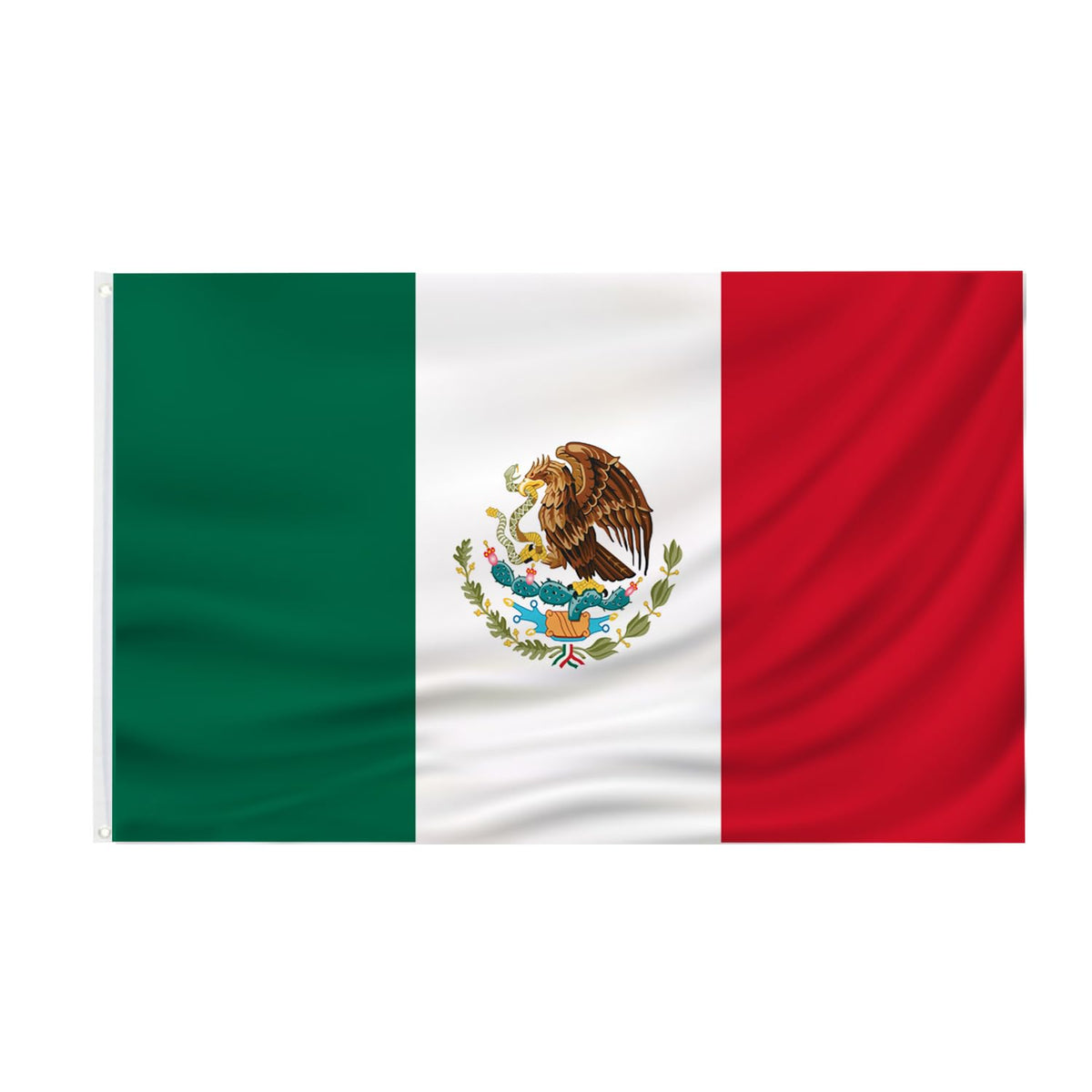 PZACHUGY Mexican flag 3x5 ft for outdoor use, lightweight and durable.