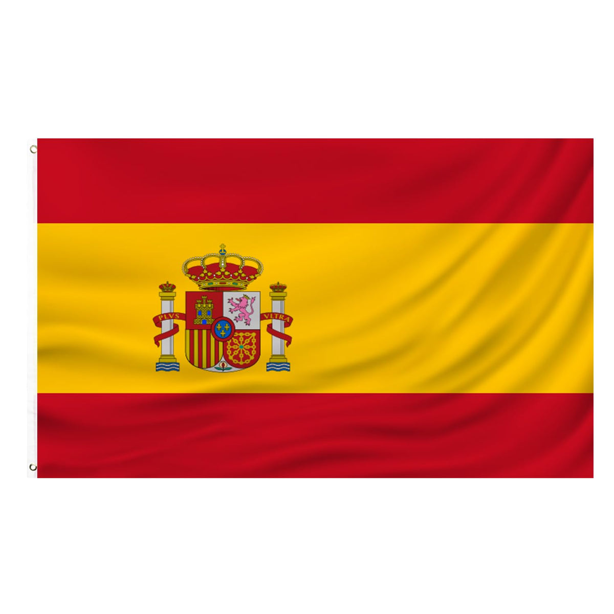 PZACHUGY Spanish flag 3x5 ft fluttering outdoors on a porch