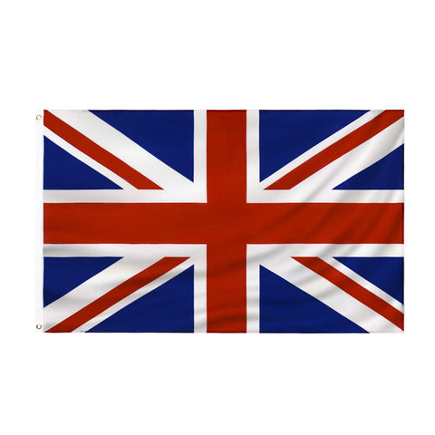 PZACHUGY Union Jack 3x5 ft flag for outdoor display with durable polyester.
