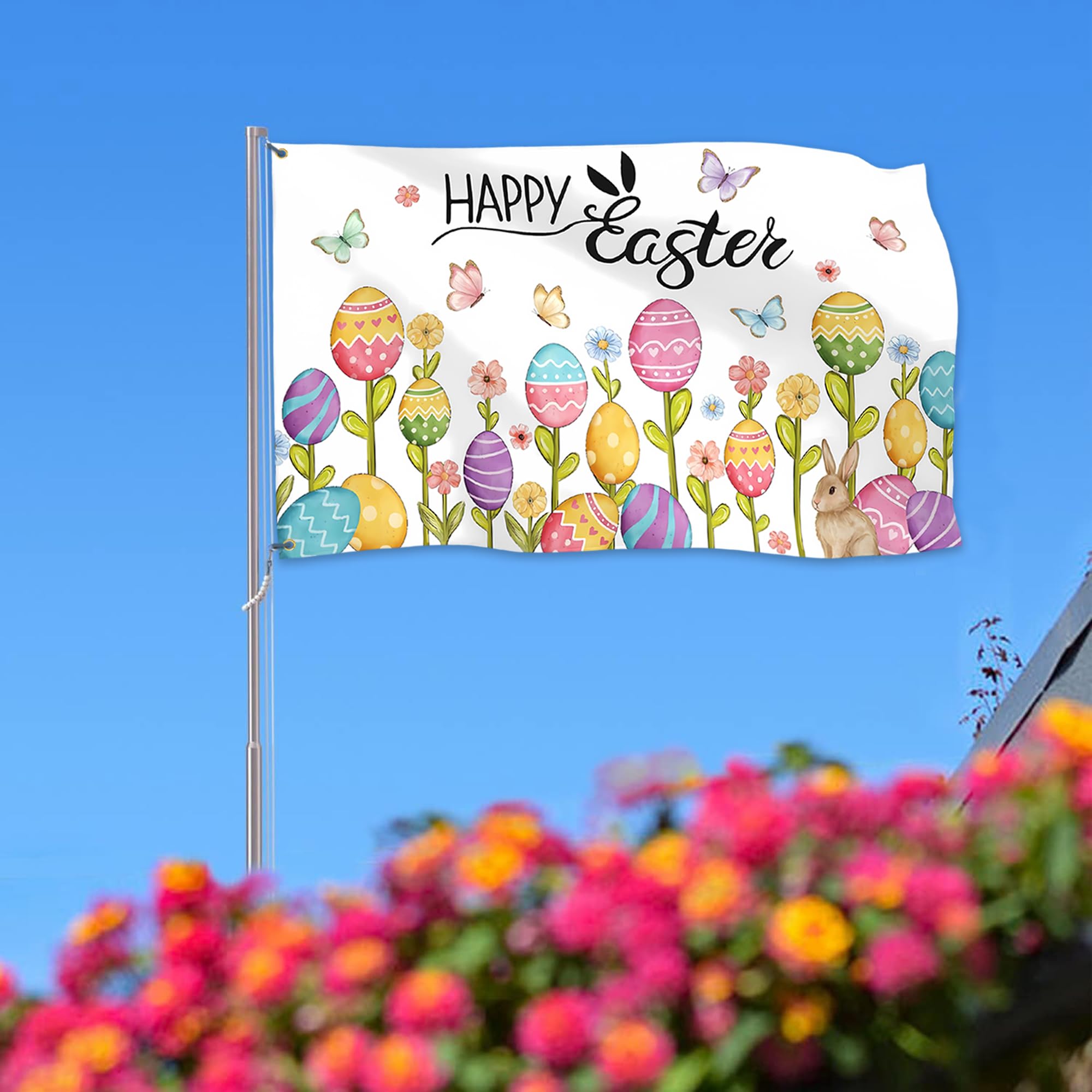 Pziauot Easter decor banner ideal for gifting or seasonal display.