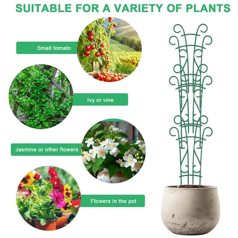 Qaobo indoors and outdoors compatible trellis for versatile plant support.