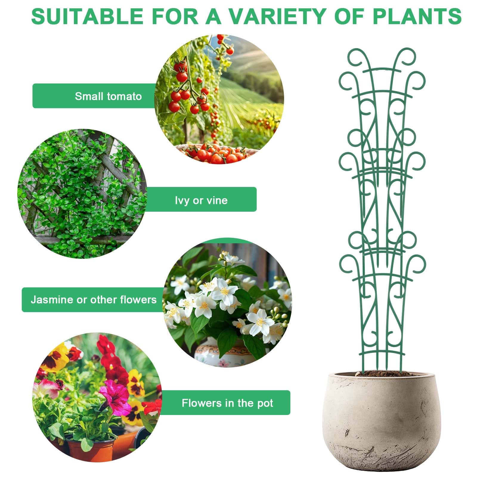 Qaobo trellis includes garden wire for tying branches securely.