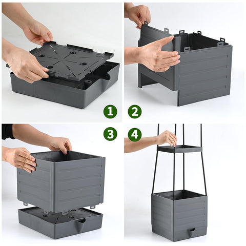 Qaobo premium PP material planter durable for outdoor use