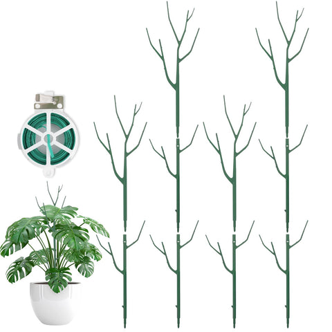 Qaobo stackable plant support stake for monstera provides discreet climbing support.