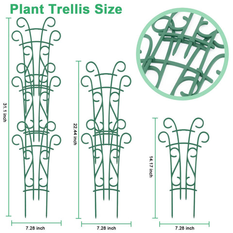 Qaobo stackable trellis offers quick assembly for upward growth in homes.