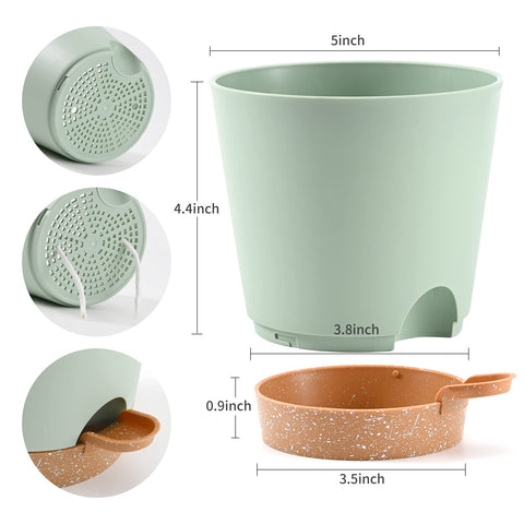 Qaobo watering lip enables easy top-up without daily watering.
