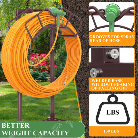 Qatsrin detachable hose holder enables effortless outdoor storage and flexible organization.