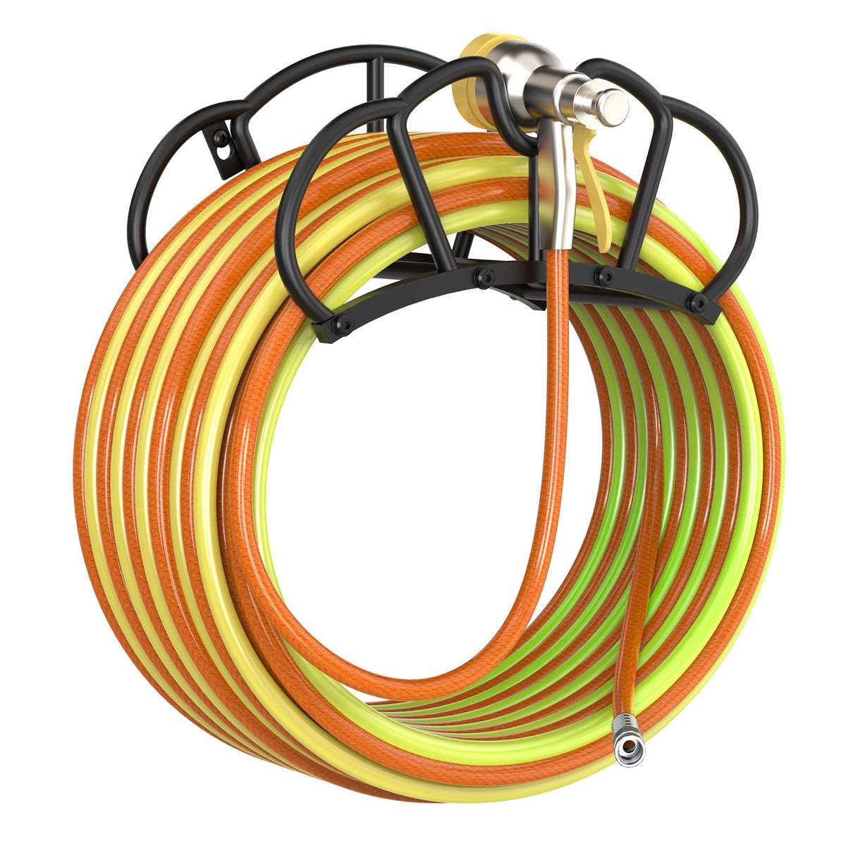Qatsrin dual-support hose holder keeps long hoses stable and tangle-free.