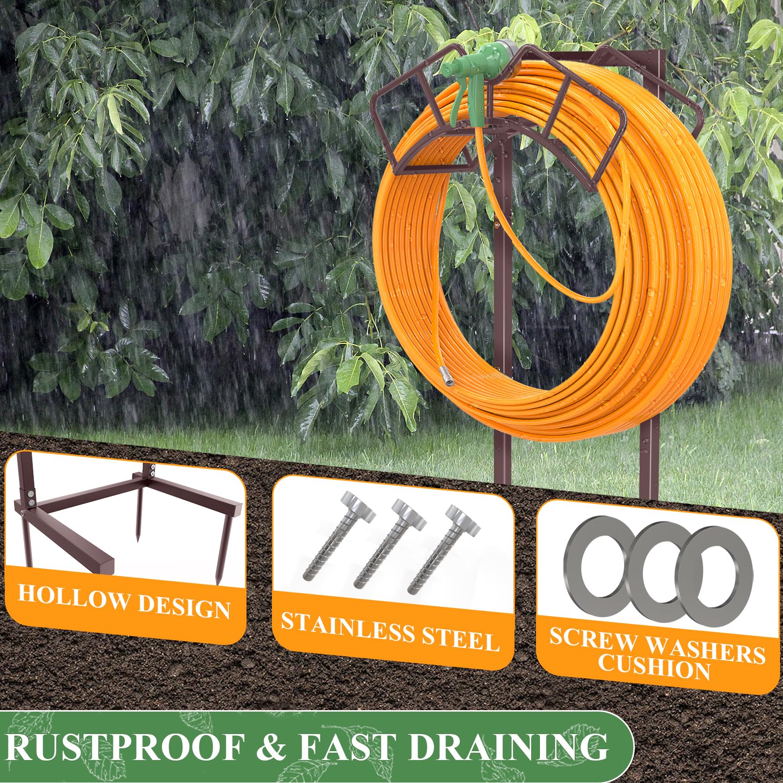 Qatsrin durable metal base resists weather and heavy daily use outdoors.