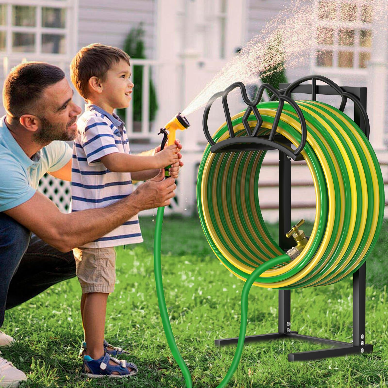 Qatsrin heavy-duty hose holder supports heavier hoses and frequent use.